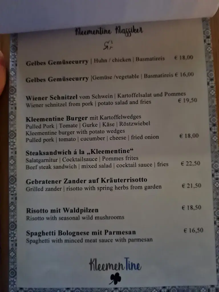 Menu_KleemenTine Restaurant_Ried im Zillertal_immagine_2