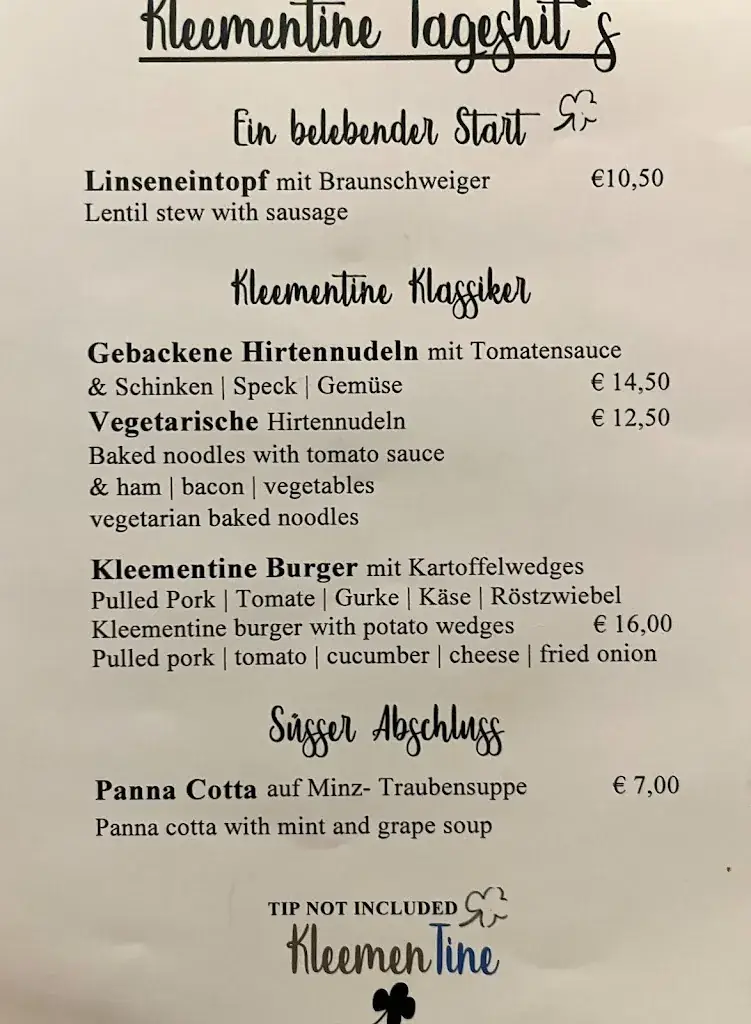 Menu_KleemenTine Restaurant_Ried im Zillertal_immagine_3