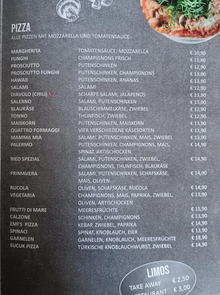 Menu_Bistro Pizzeria 