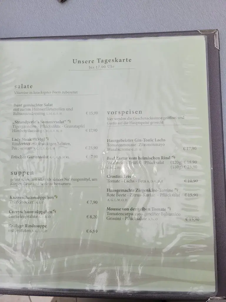 Menu_Restaurant & Bar - Strandperle Seefeld | Location für Hochzeiten & Firmenfeiern_Reith bei Seefeld_image_3