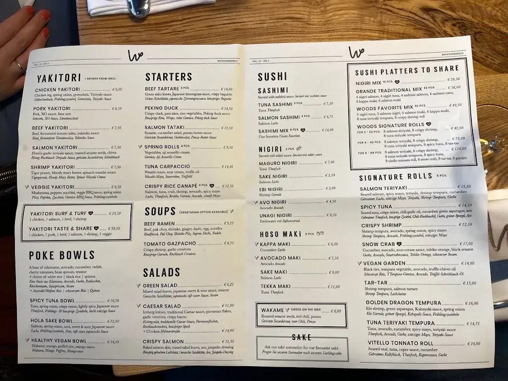 Menu_Woods Seefeld - Kitchen & Bar_Reith bei Seefeld_immagine_1