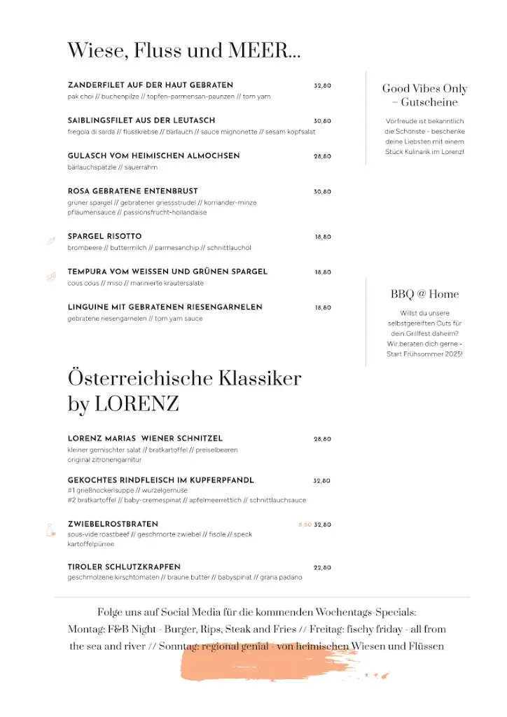 Menü_LORENZ in der alten Mühle_Scharnitz_Bild_3