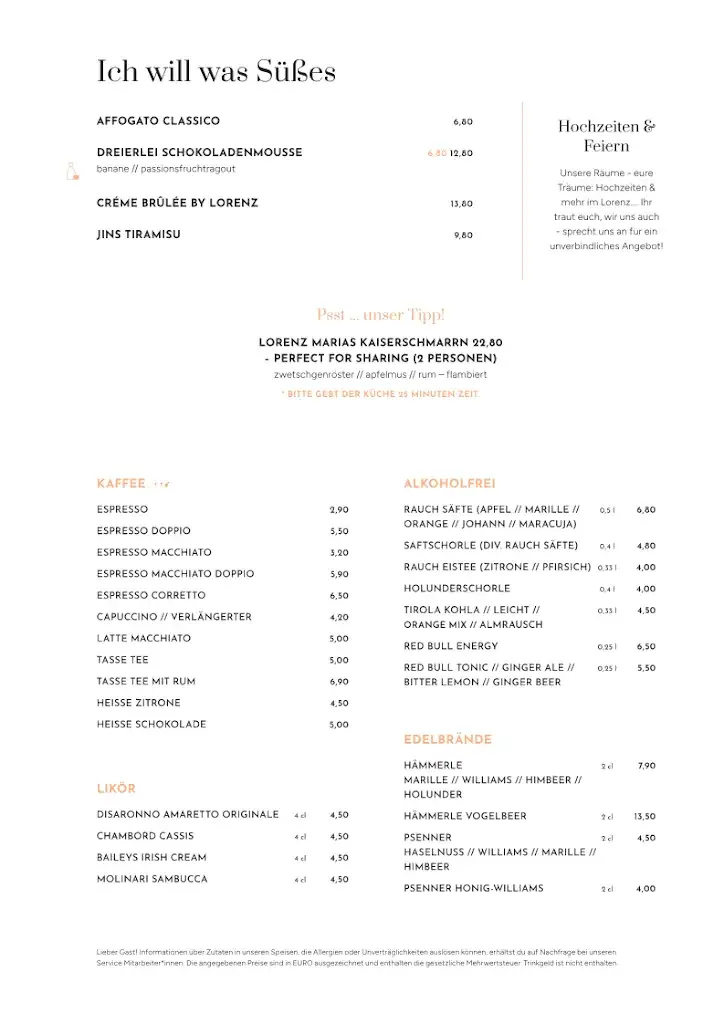 Menü_LORENZ in der alten Mühle_Scharnitz_Bild_4