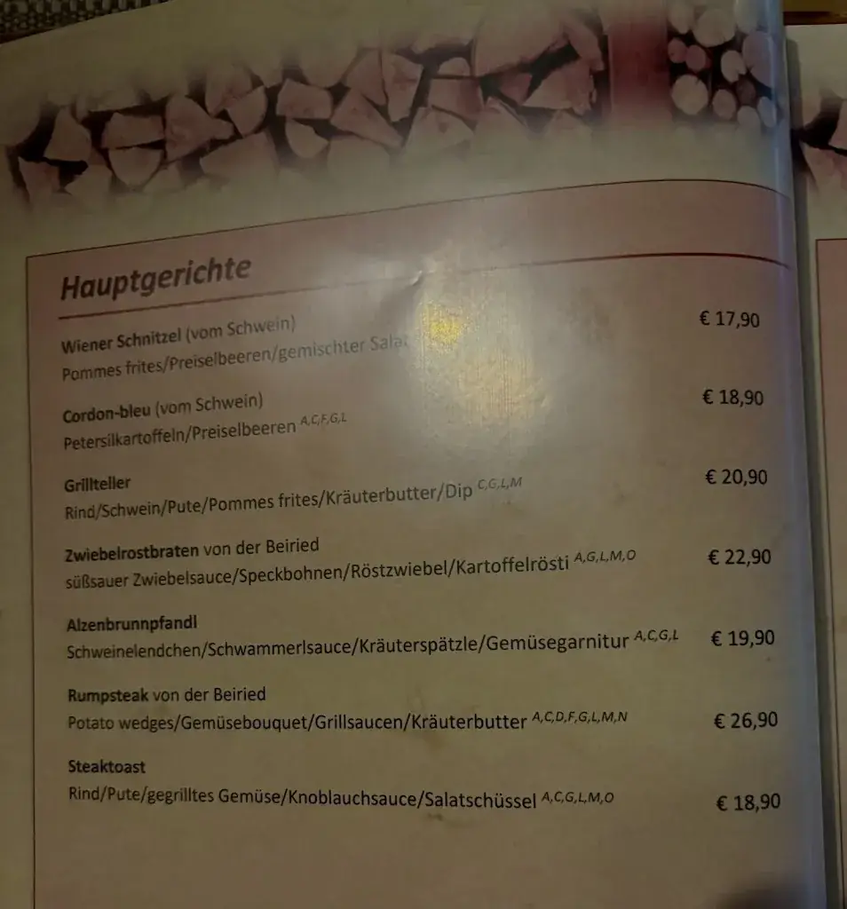 Menu_Gasthaus Alzenbrunn_Sankt Veit in Defereggen_immagine_1