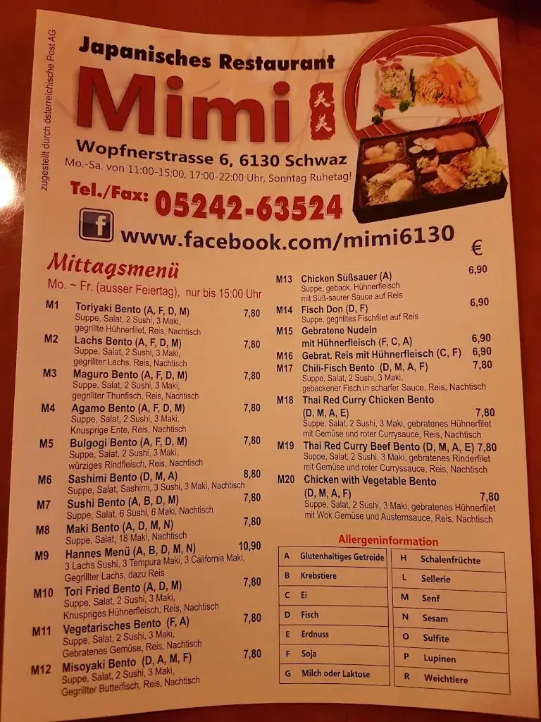 Menu_Japanisches Restaurant Mimi_Schwaz_image_1