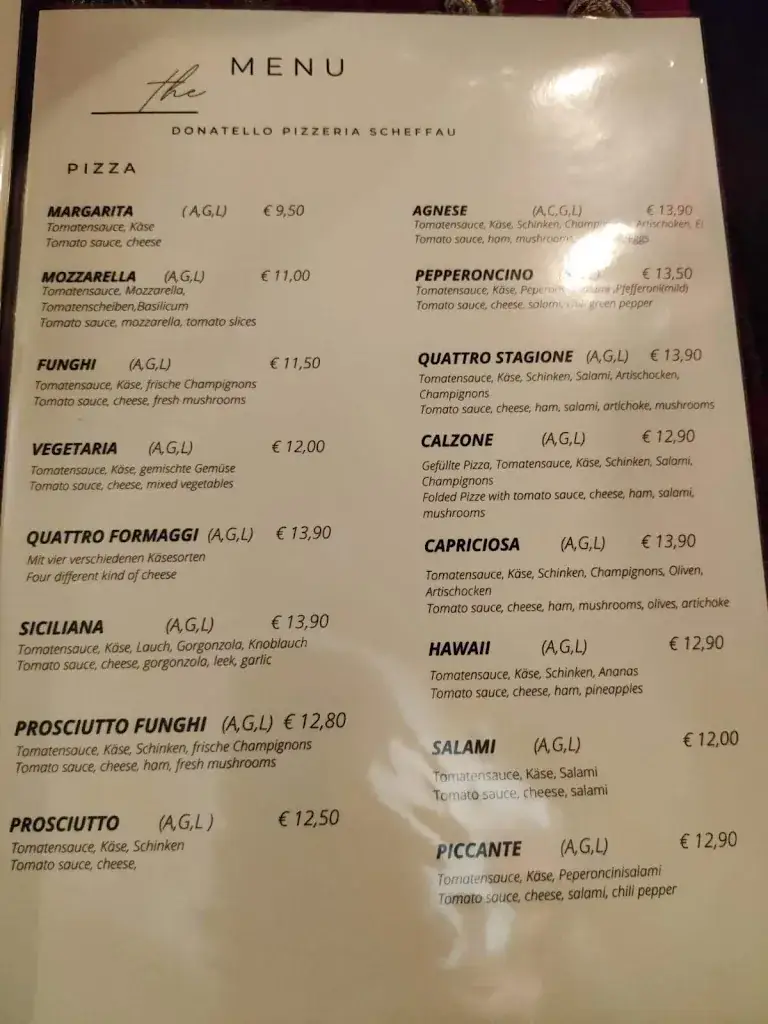 Menu_Pizzeria Donatello_Scheffau am Wilden Kaiser_image_1