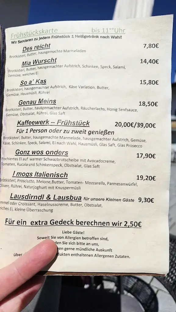 Menü_Helenes Kaffee Werk_Scheffau am Wilden Kaiser_Bild_1