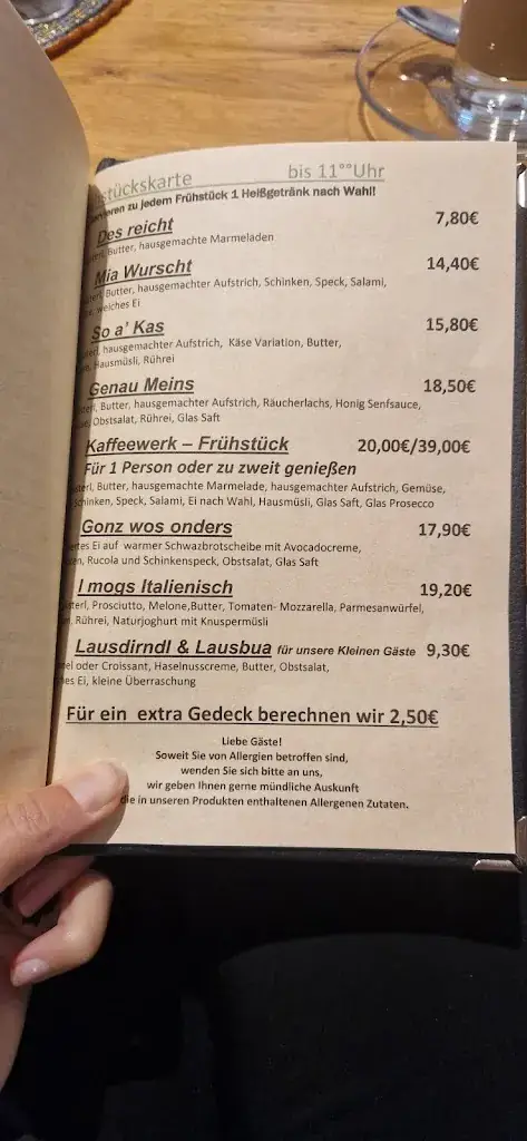 Menü_Helenes Kaffee Werk_Scheffau am Wilden Kaiser_Bild_2