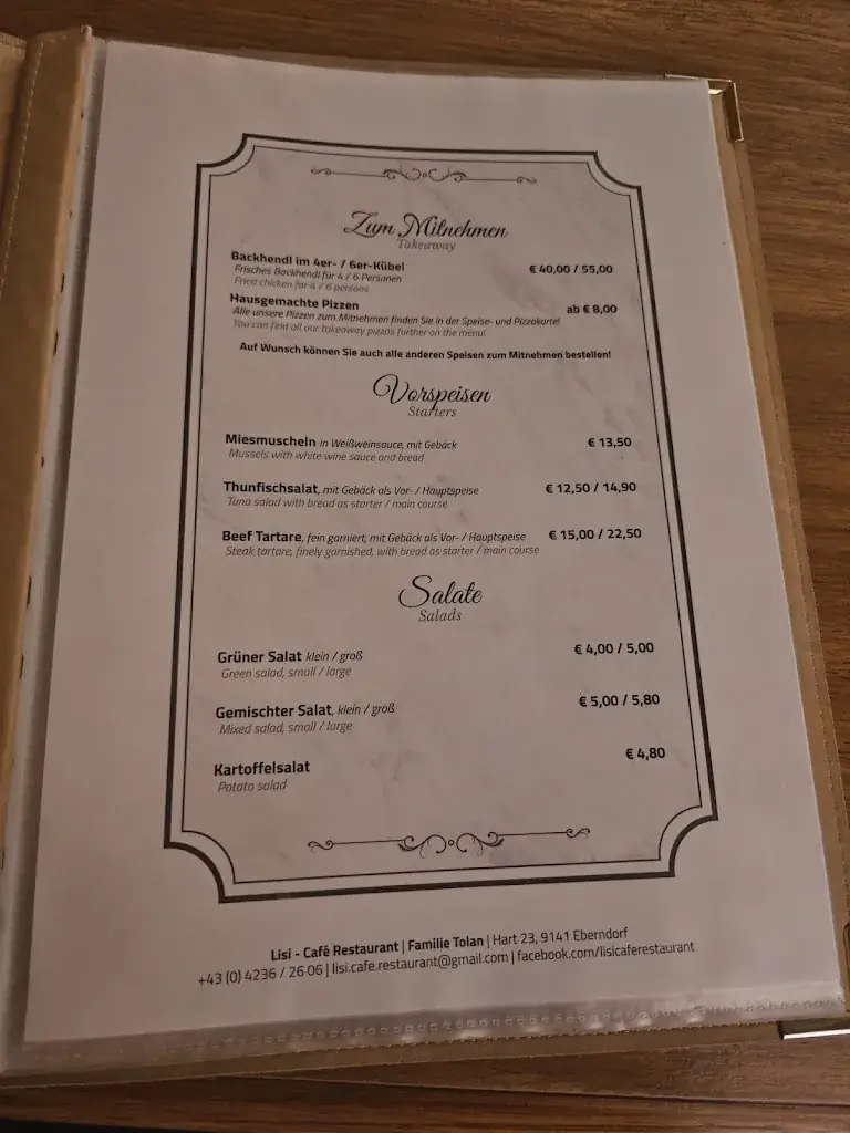 Menu_Lisi - Café Restaurant_Eberndorf_image_3