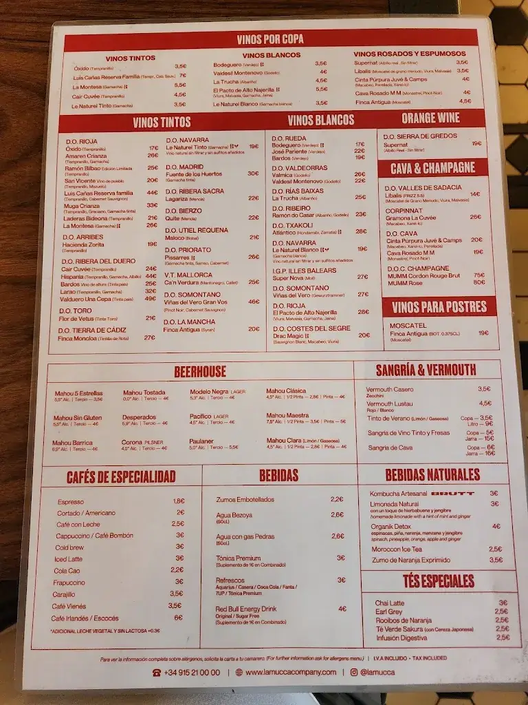 Menu_Lamucca del Carmen_Rum_image_4