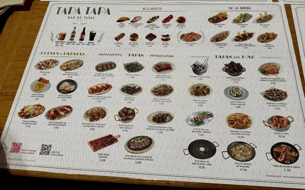 Menu_Tapa Tapa Arenal_Rum_image_3