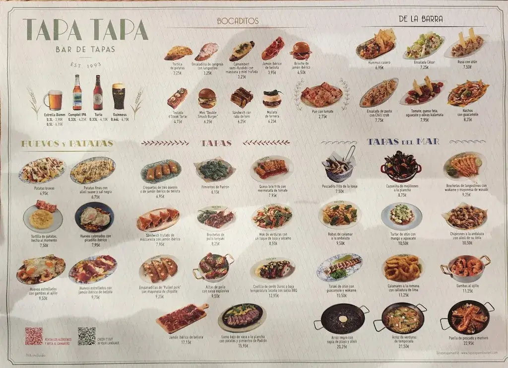 Menu_Tapa Tapa Arenal_Rum_image_4