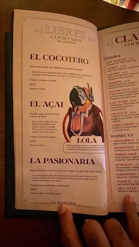 Menu_La Destilería de Amazónico_Rum_immagine_3