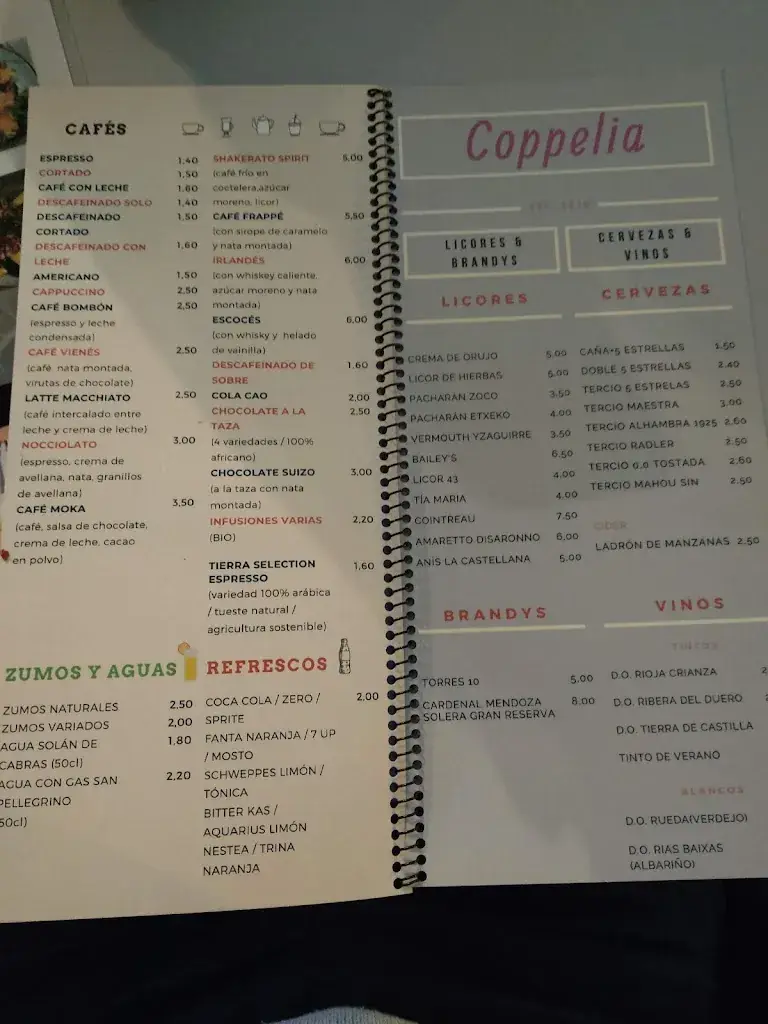 Menu_Coppelia Madrid_Rum_image_3