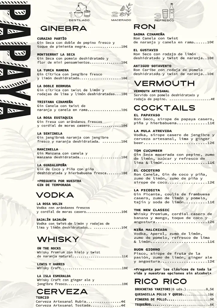 Papaya Destilados Artesanales_Rum_menu_image_1