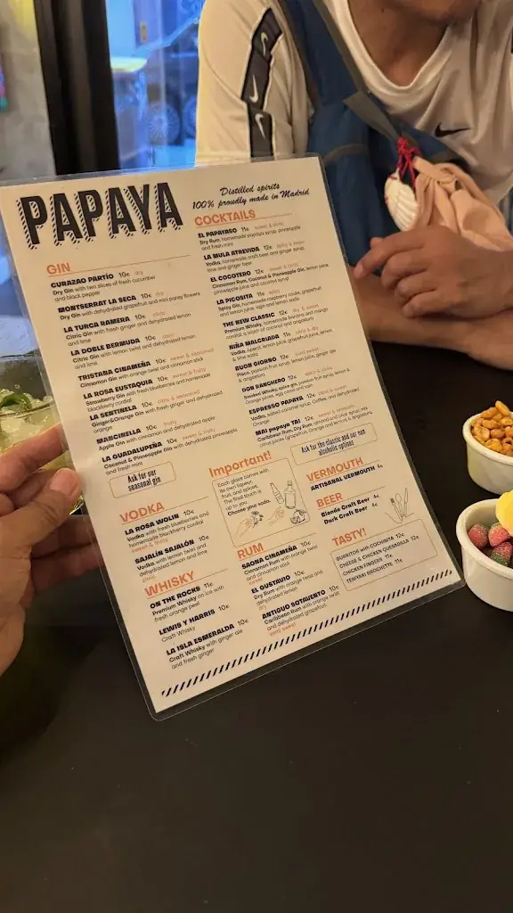 Menu_Papaya Destilados Artesanales_Rum_image_3