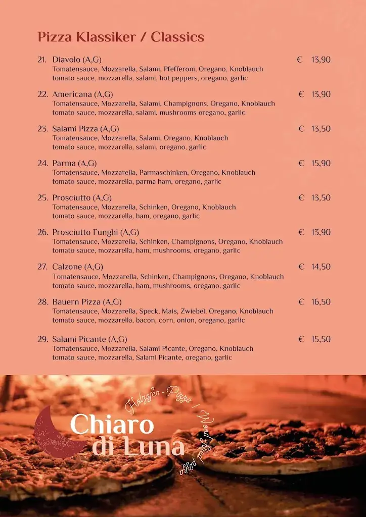 Menu_Pizzeria Restaurant Chiaro di Luna_Söll_image_3