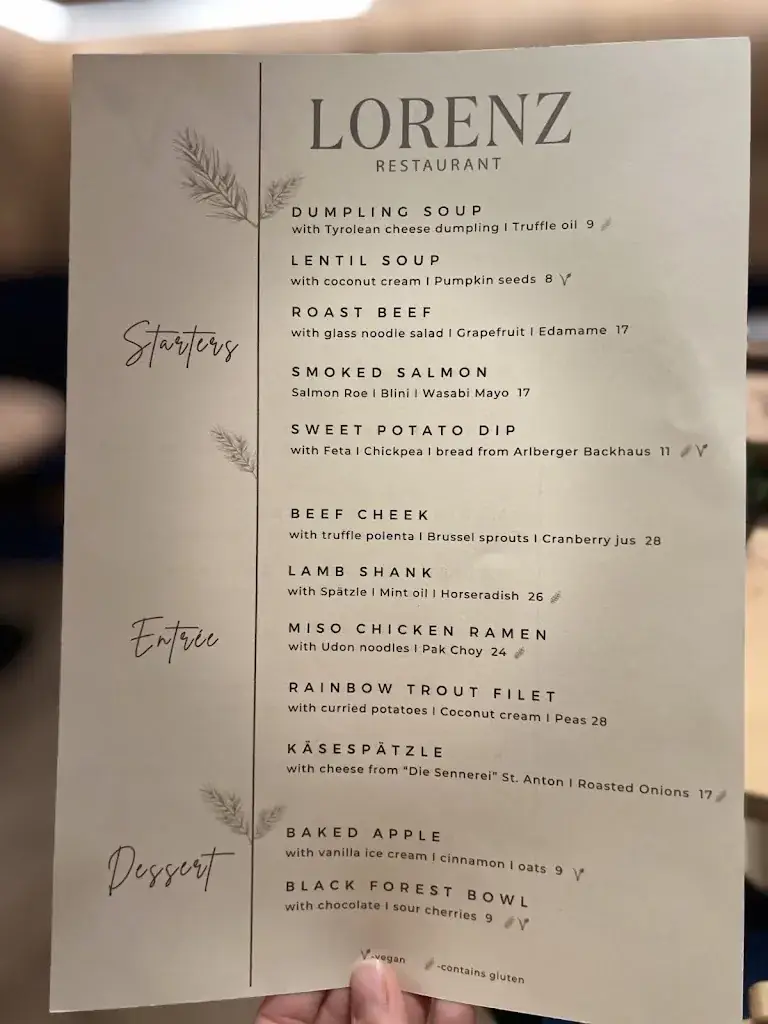 Menu_Restaurant Lorenz_St Anton am Arlberg_image_1