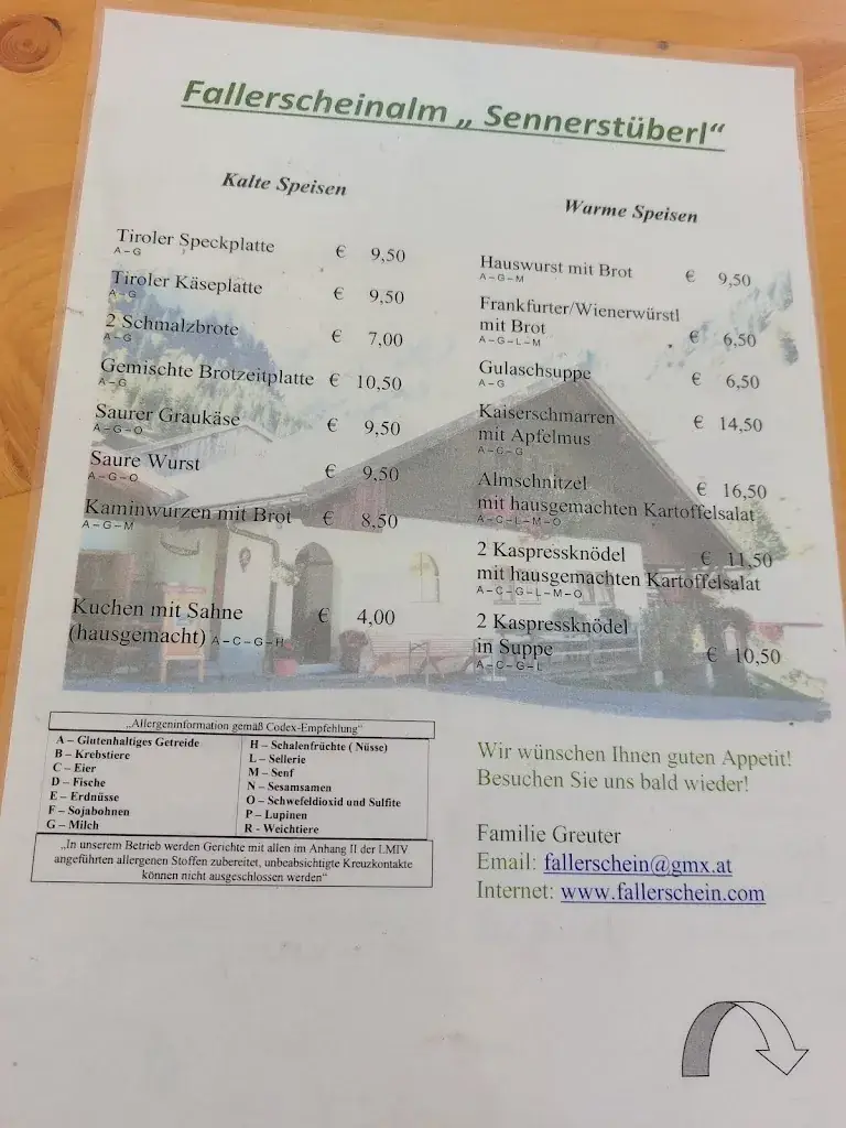 Menu_Fallerschein Alm Sennerstüberl_Stanzach_image_1