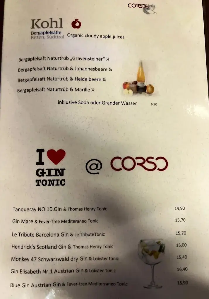 Menu_CORSO Restaurant – Pizzeria – Bar_Sölden_image_1