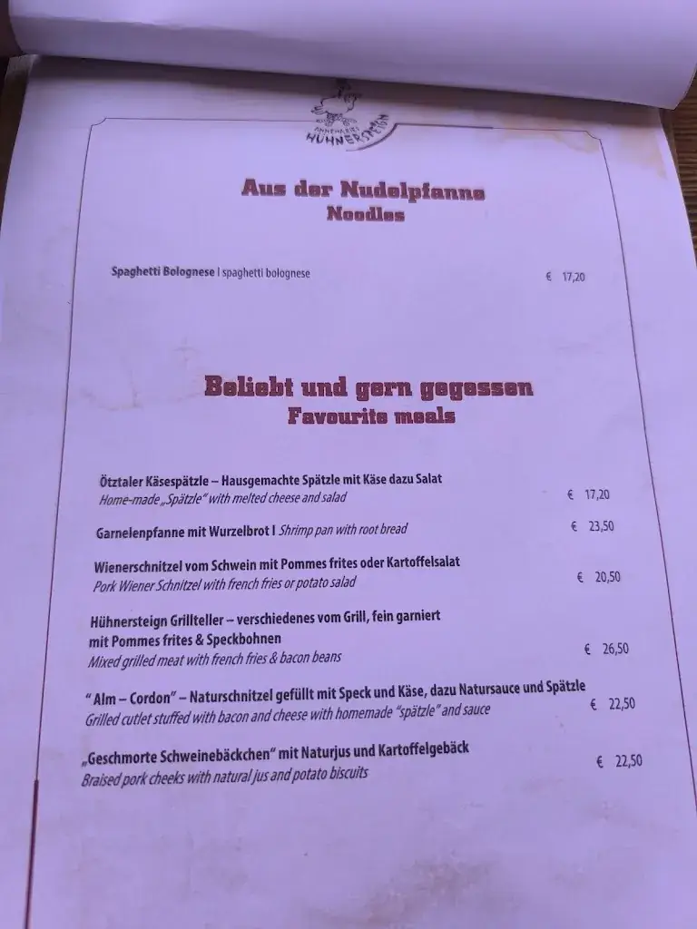 Menu_Annemaries Hühnersteign_Sölden_immagine_3