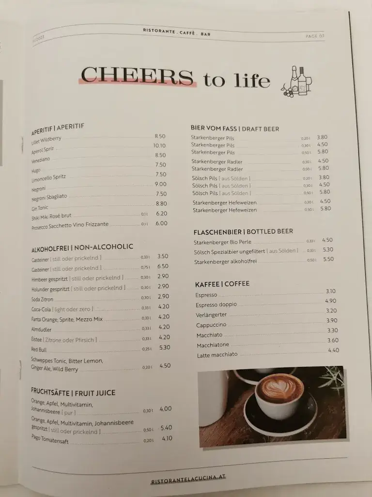 Menu_La Cucina Ristorante Caffè Bar Sölden_Sölden_image_4