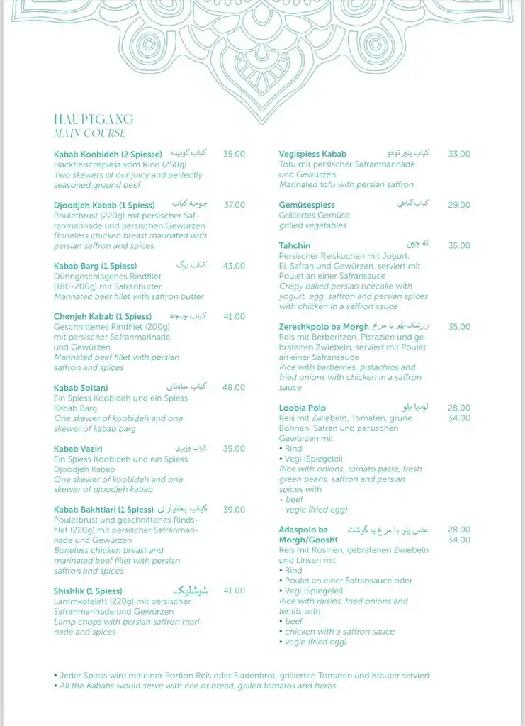 Menu_Farah Café & Restaurant_Stans_image_3