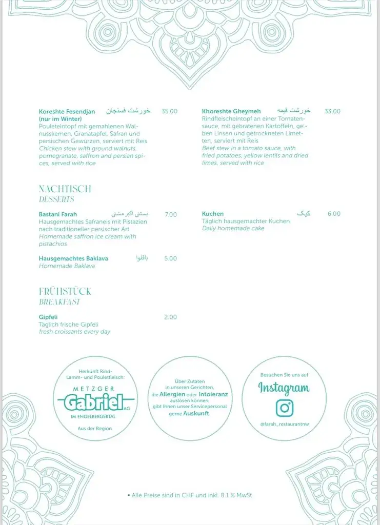 Menu_Farah Café & Restaurant_Stans_image_4