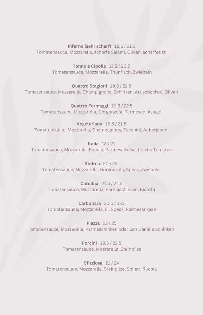 Menu_Restaurant - Pizzeria 