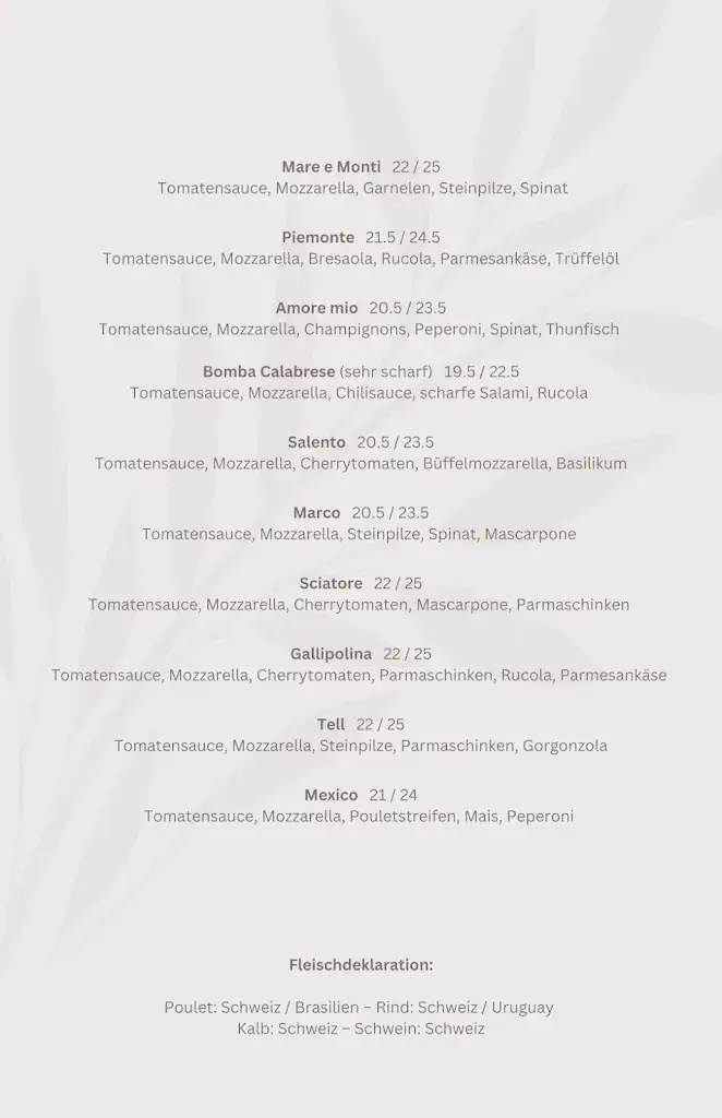 Menu_Restaurant - Pizzeria 