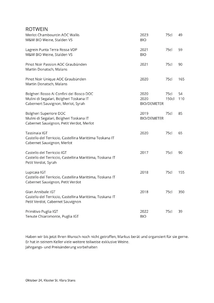 Menu_K Events Odermatt Gastro_Stans_immagine_4