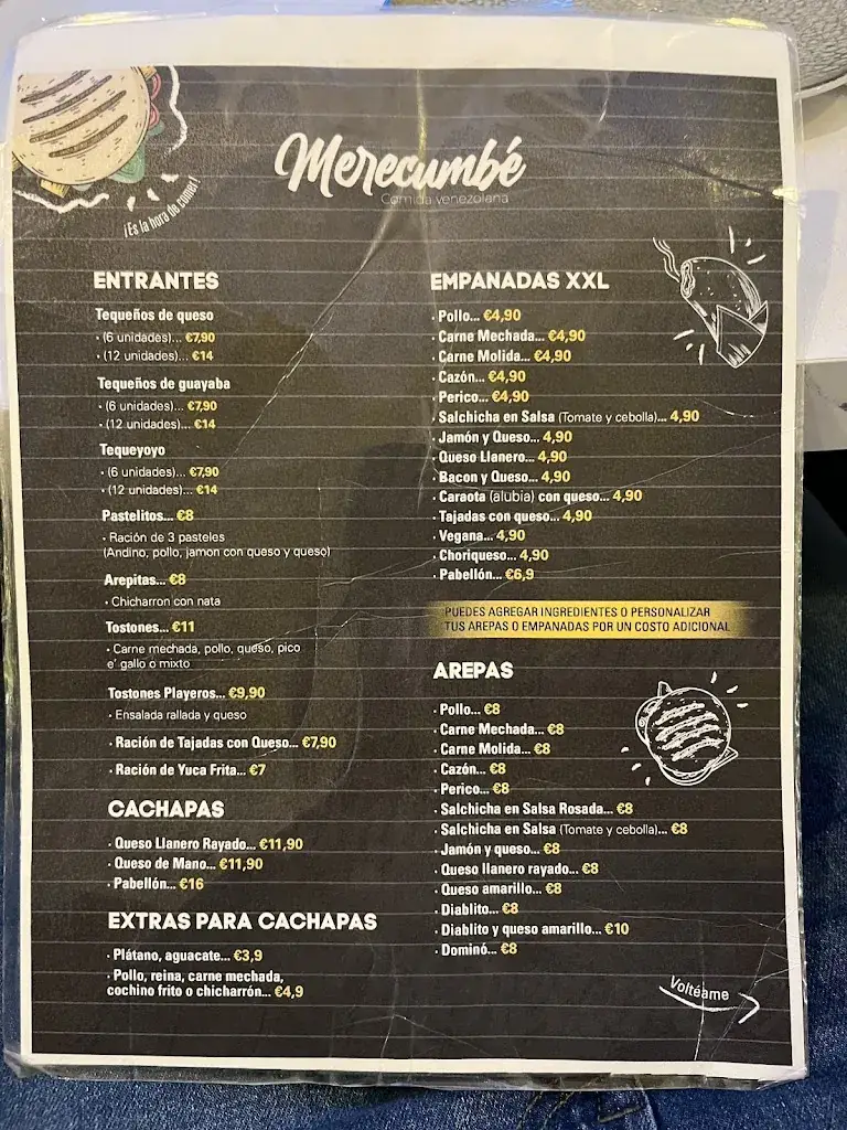 Menu_Merecumbe Comida Venezolana_Stans_image_3
