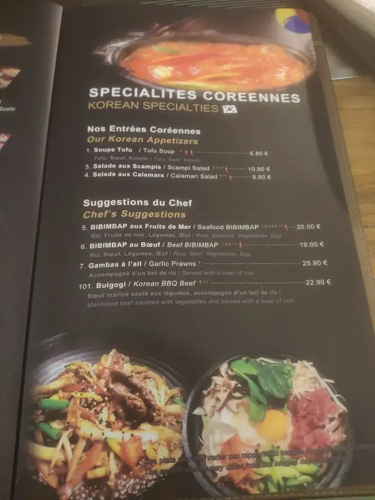 Menu_Kimchi Restaurant_Strassen_immagine_4