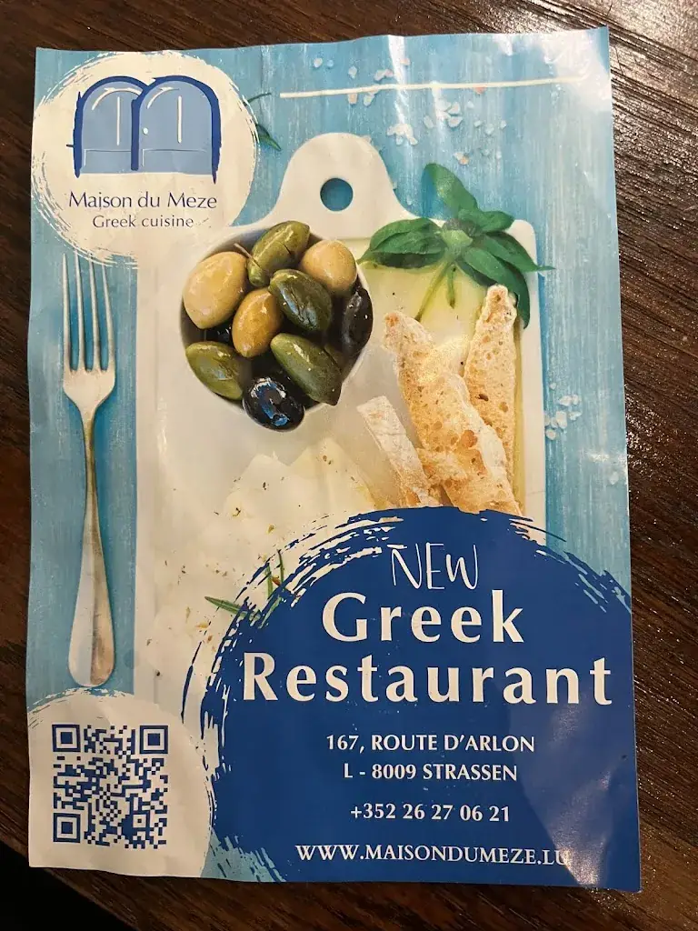 Menu_Greek cuisine Maison du meze_Strassen_image_1