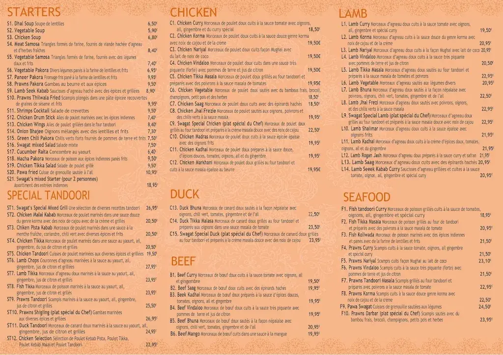 Menu_Restaurant Swagat_Strassen_image_2