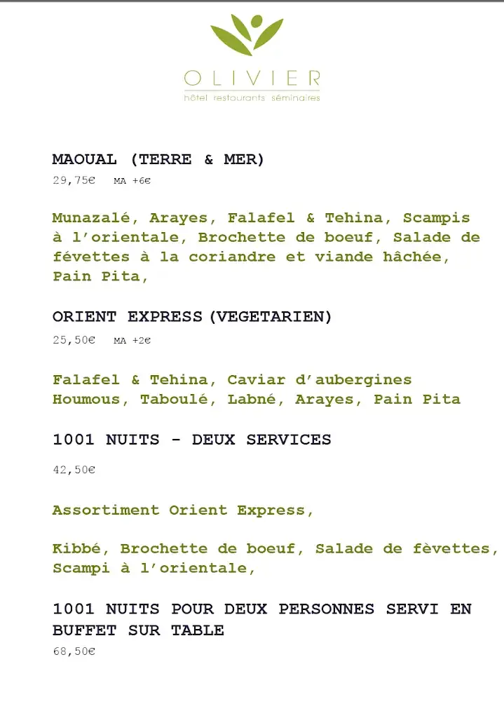 Menu_Olivier Hôtel Restaurant_Strassen_image_3