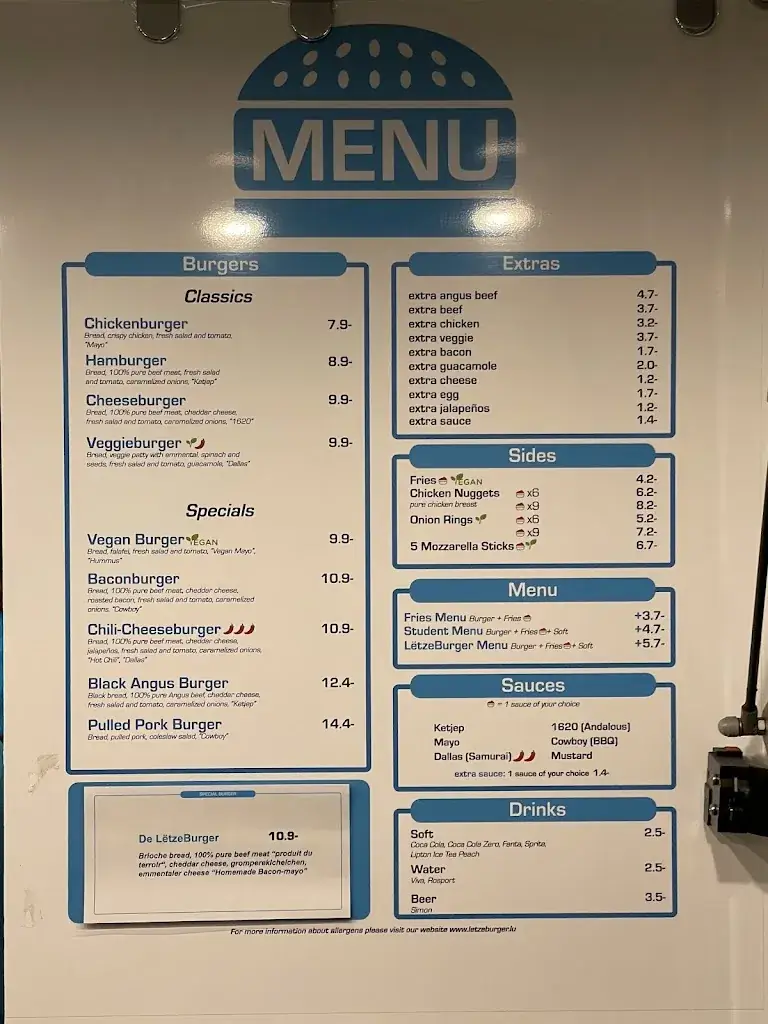 Menu_LëtzeBurger Strassen_Strassen_immagine_1