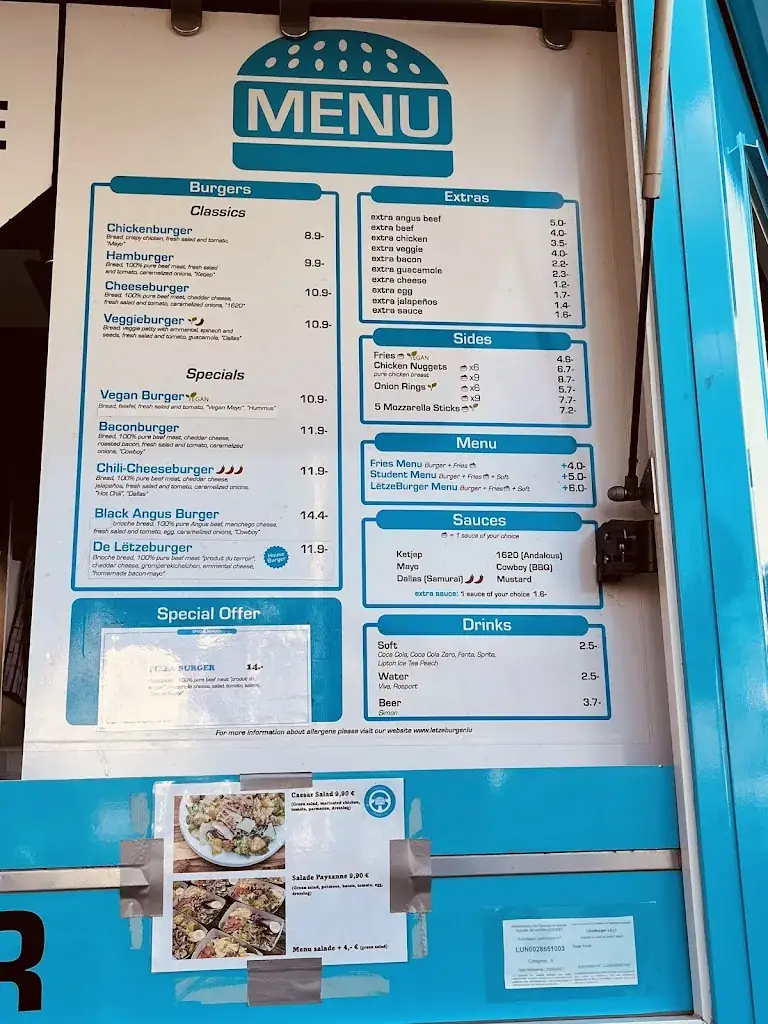 Menu_LëtzeBurger Strassen_Strassen_immagine_2