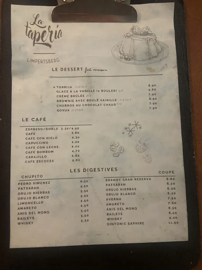 Menu_La Tapería_Strassen_immagine_1