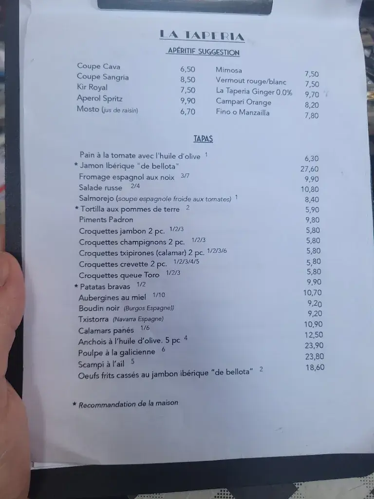 Menu_La Tapería_Strassen_immagine_2