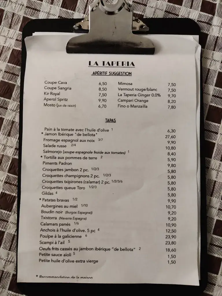 Menu_La Tapería_Strassen_immagine_3
