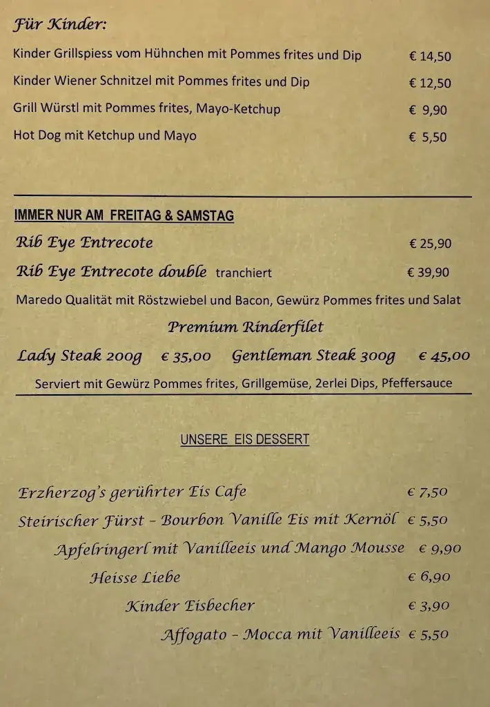 Menu_Erzherzog Zur Gass / Restaurant & Apartement_Uderns_image_1
