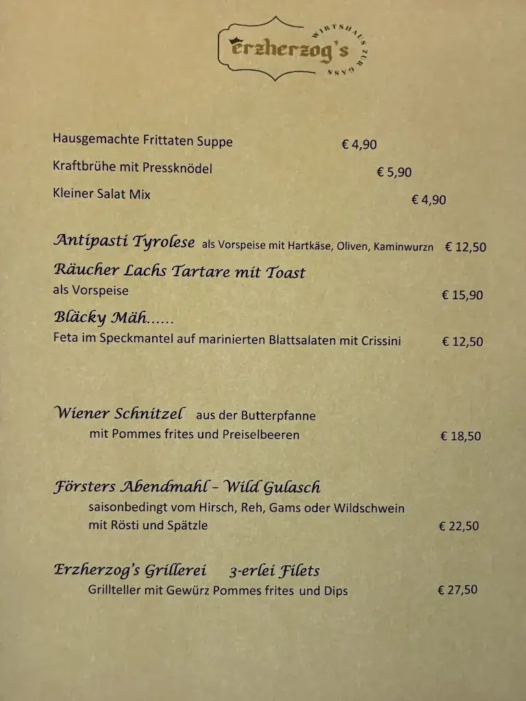 Menu_Erzherzog Zur Gass / Restaurant & Apartement_Uderns_image_3