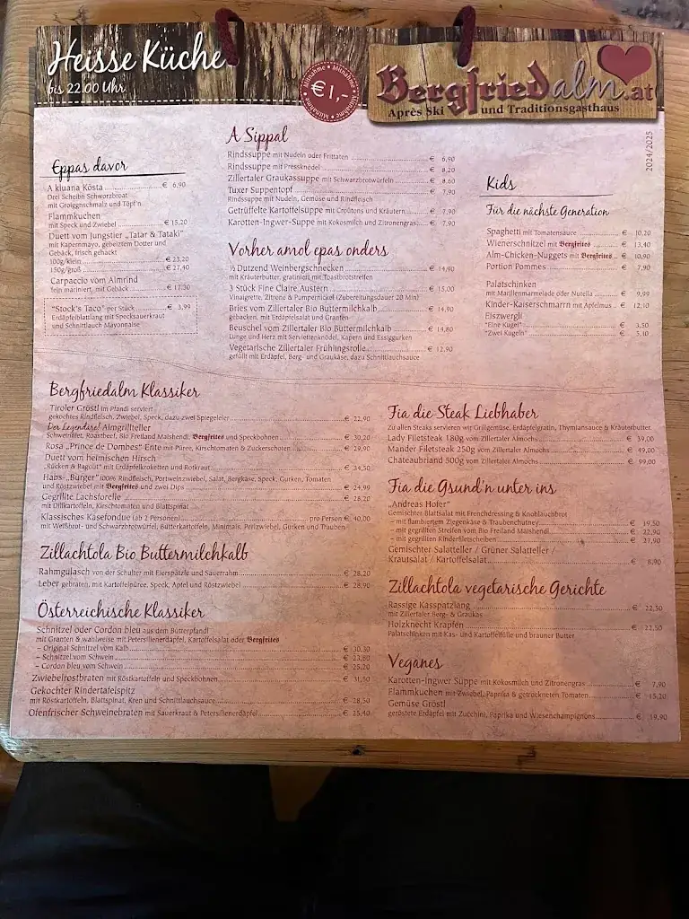 Menu_Gasthaus & Almbar Bergfriedalm_Tux_immagine_4