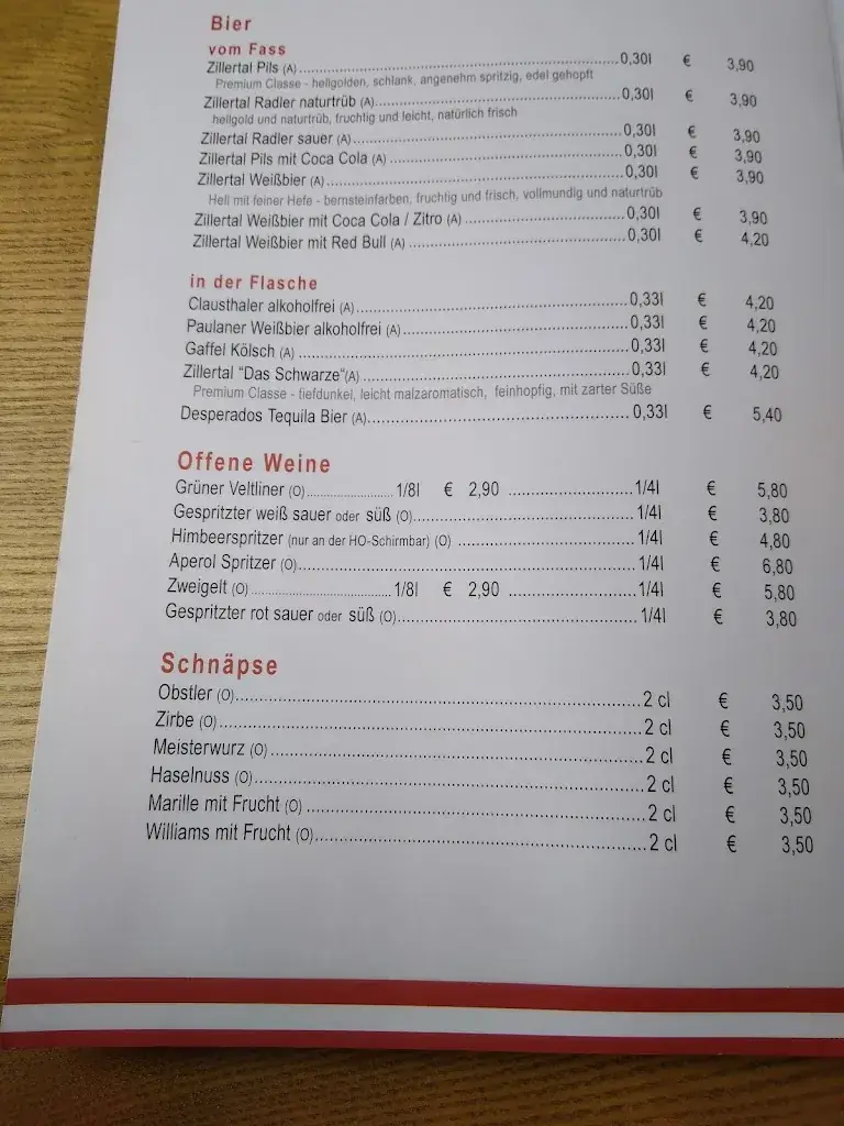 Menu_Hohenhaus Tenne Hintertux, Zillertal/Tirol_Tux_immagine_4