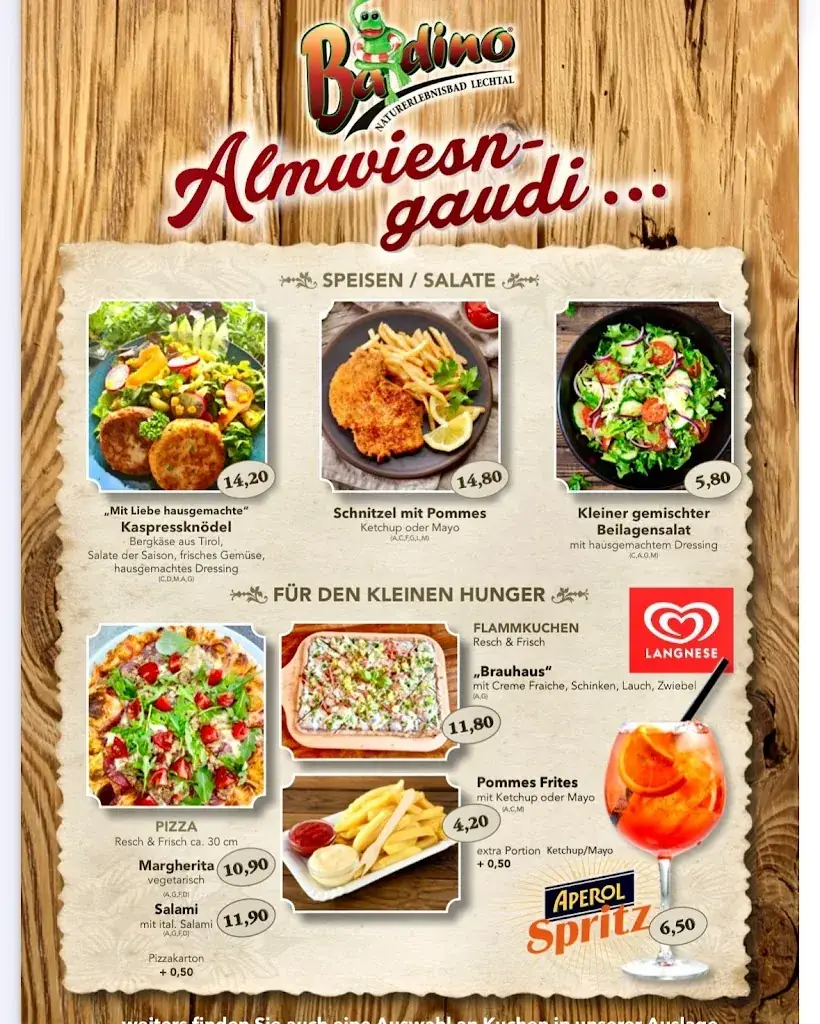 Menu_Restaurant Badino Almwiesngaudi_Vorderhornbach_immagine_1