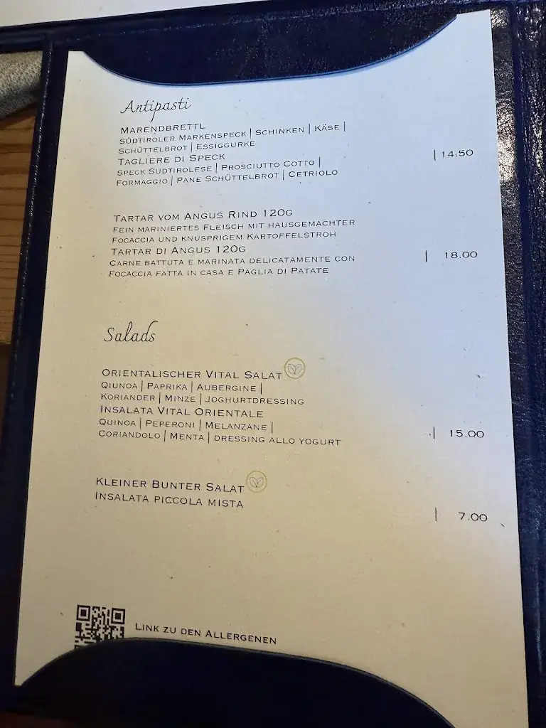 Menu_Altes Gasthaus am Weiher_Völs_image_1