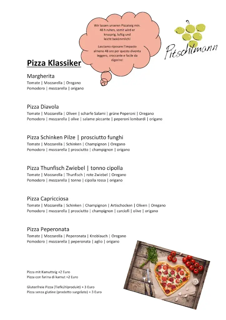Menu_Ristorante appartamenti Pitschlmann_Völs_immagine_2