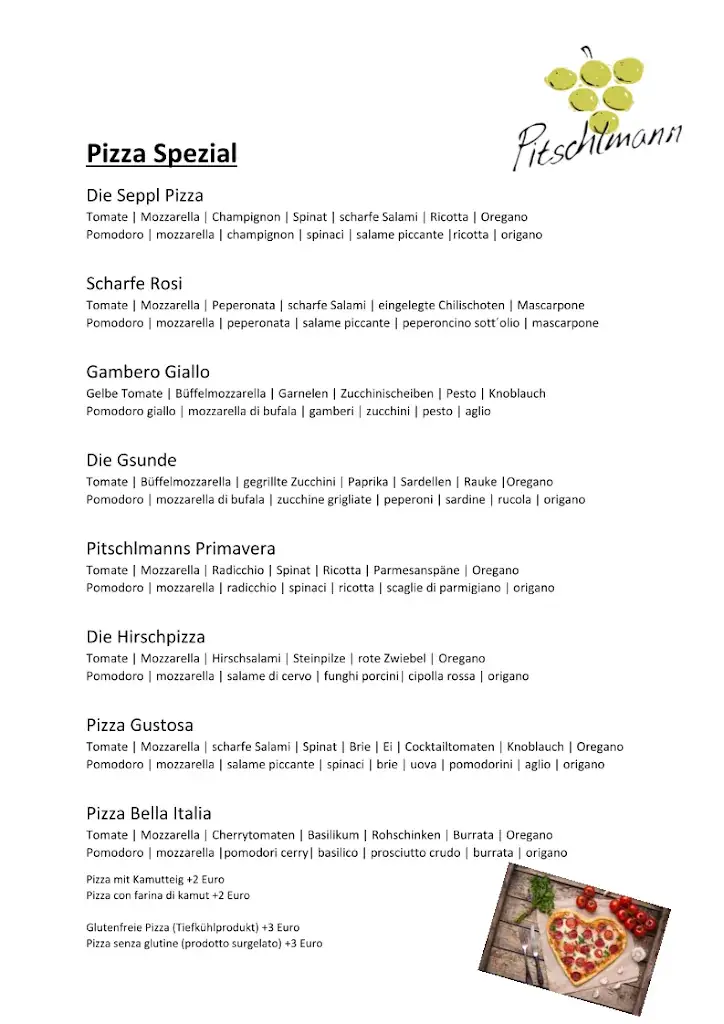 Menu_Ristorante appartamenti Pitschlmann_Völs_immagine_3