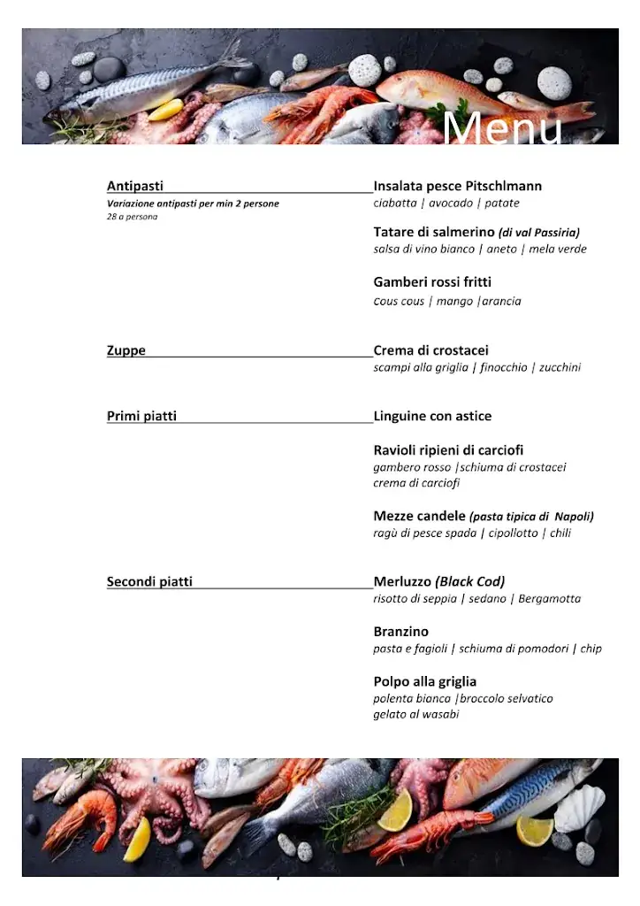 Menu_Ristorante appartamenti Pitschlmann_Völs_immagine_4